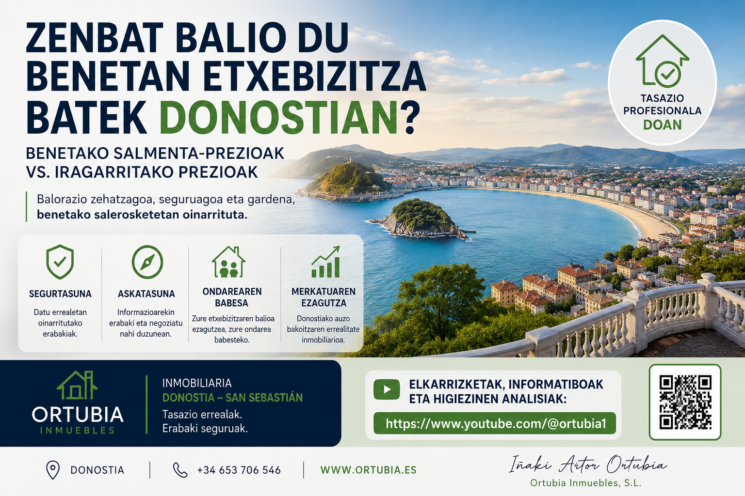 Zenbat balio du benetan etxebizitza batek Donostian? Benetako salmenta-prezioak eta iragarritako prezioak