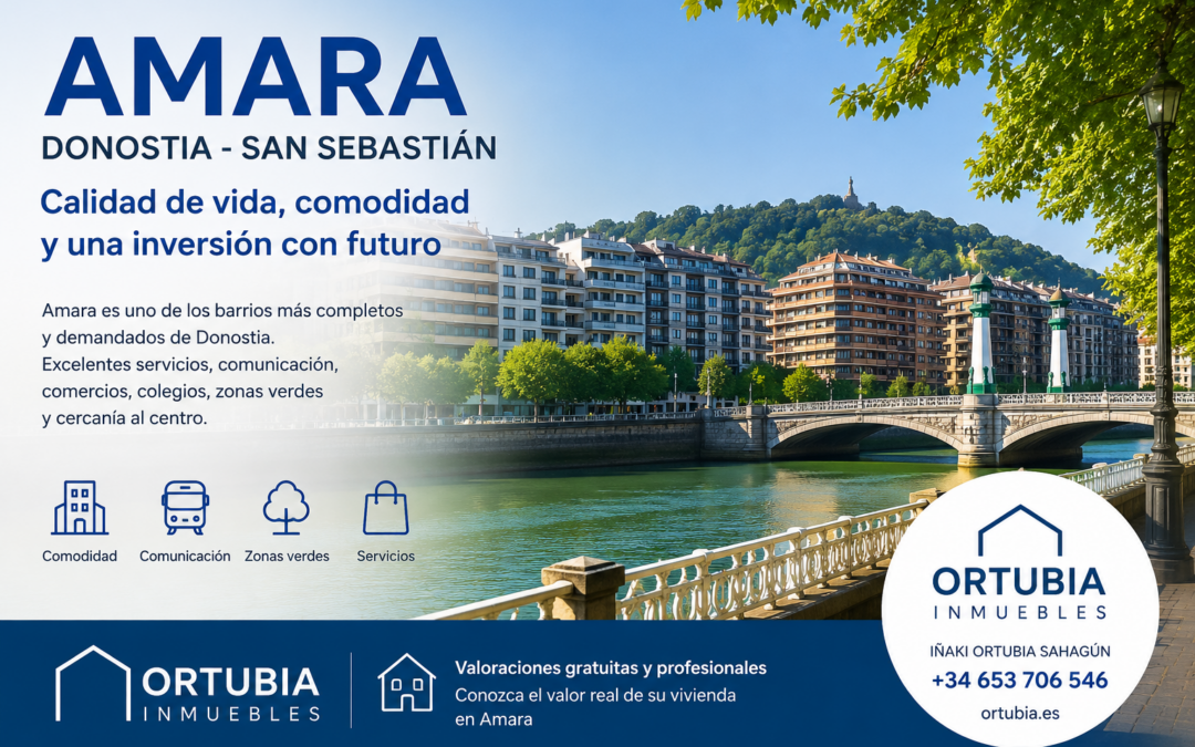 Inmobiliaria Amara Donostia – San Sebastián: por qué sigue siendo uno de los mejores barrios para comprar o vender una vivienda