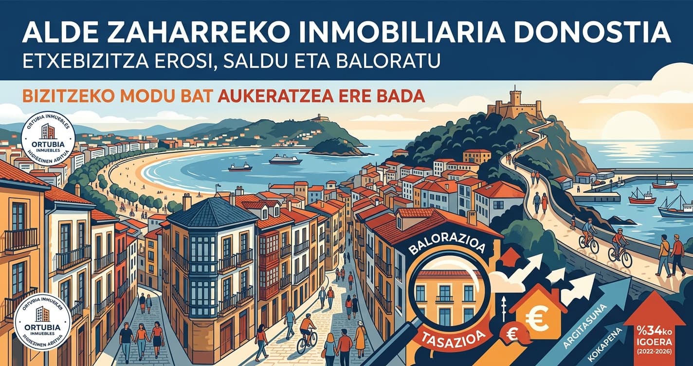 Alde Zaharreko inmobiliaria Donostia – Etxebizitza erosi, saldu eta baloratu